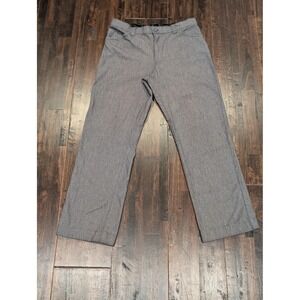 Lee Pants Womens 10 Gray Dress Trouser Comfort Waist Stretch Micro Check Office